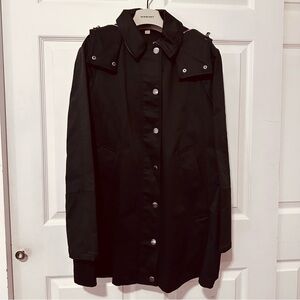 Burberry | Coat | Burberry Brit Hooded Black Trench| Rain Coat | Holiday Gifts
